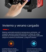 Cargador De Batería Automático Inteligente 12v/24v Para Coche Con Reparación De Pulso Para Agm Gel Wet Lead Acid Carga 7-segundo - details 13