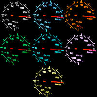 Gauge De Coche LED 52mm 7 Colores Boost/Temperatura De Agua/Temperatura De Aceite/Presión De Aceite/Voltímetro/Área De Combustible/EGT/Tachímetro RPM +Gauge Pods - details 21