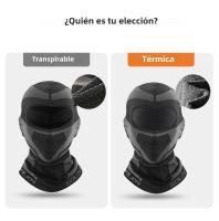 Máscara Facial De Motocicleta Balaclava Invierno Transpirable Protección Contra El Viento Y UV Para Ciclismo Y Esquí Con Capucha Casco Moto - details 1