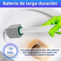 Cepillo De Inodoro Con Piedra De Pimice 10/20Pcs Herramientas De Limpieza Para Lavabo Y Azulejos Eliminador De Escoria Y Rostro Con Mango Y Asiento - details 4