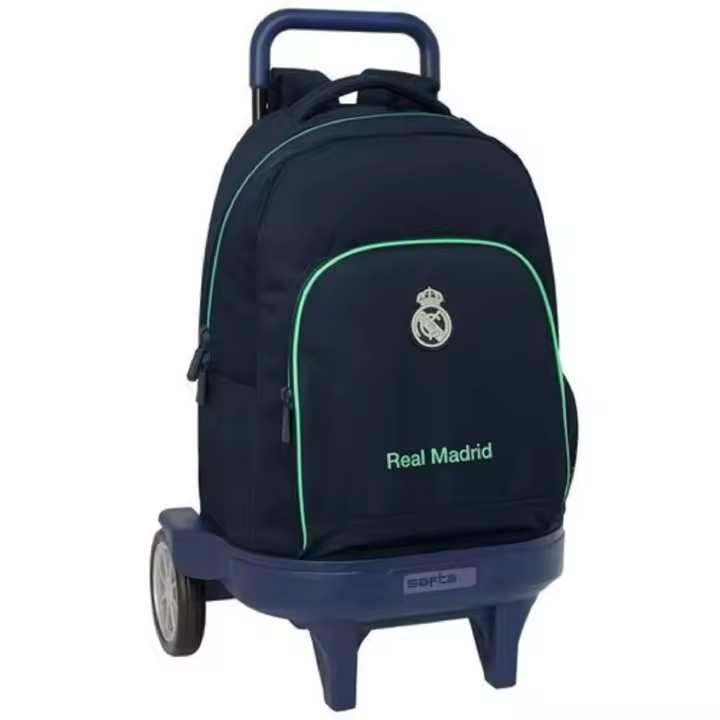 Safta Mochila Grande con Ruedas Compact Evolution Extensible Real Madrid 2ª Equipación 25/26 33x45x22cm - 1