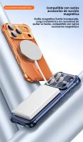 Funda Magnética Para iPhone Con Protector De Cámara Y Carcasa De Silicona Mate Antichoque Compatible Con Magsafe Modelos 13 14 15 16 17 - details 7