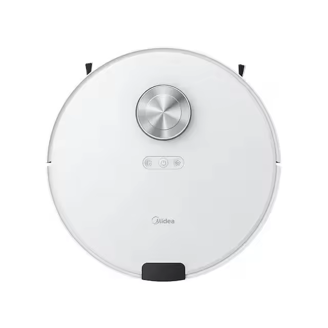 midea | aspirador robot | seis de m | Húmedo y seco | Tiempo de funcionamiento (máximo) 180 min | iones de litio | 5200 mAh | Capacidad de polvo: 0,25 L | 4000帕 | blanco - 1