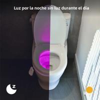 Lámpara De Noche Para Inodoro LED Proyección Con Activación Por Movimiento 10 Colores Impermeable Iluminación Decorativa Para Baño - details 1