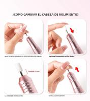 Taladro De Uñas Recargable 35000RPM Con Pantalla Para Manicura Herramientas Para Esmalte De Gel Adecuado Para Manicura - details 5