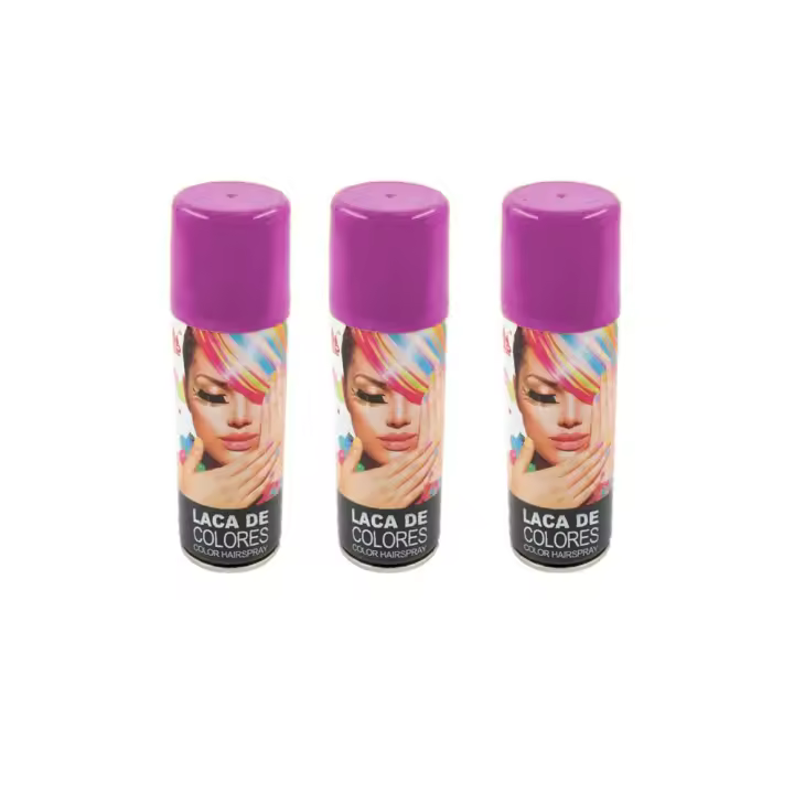 Spray de Color para el Cabello de Aerosoles - Perfectos para Celebraciones y Transformaciones de Estilo en Segundos - Lacas de Pelo Color 125ml PLUS HOME - Cambio Rápido y Lavable - Tu Look - 1