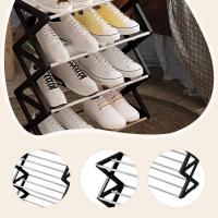 Organizador De Zapatos En Forma De X De 4 Niveles Ligero Visibilidad Rápida De Encontrar Fácil De Montar Versátil Con Borde Suave 42x18.5x49.5cm - details 4