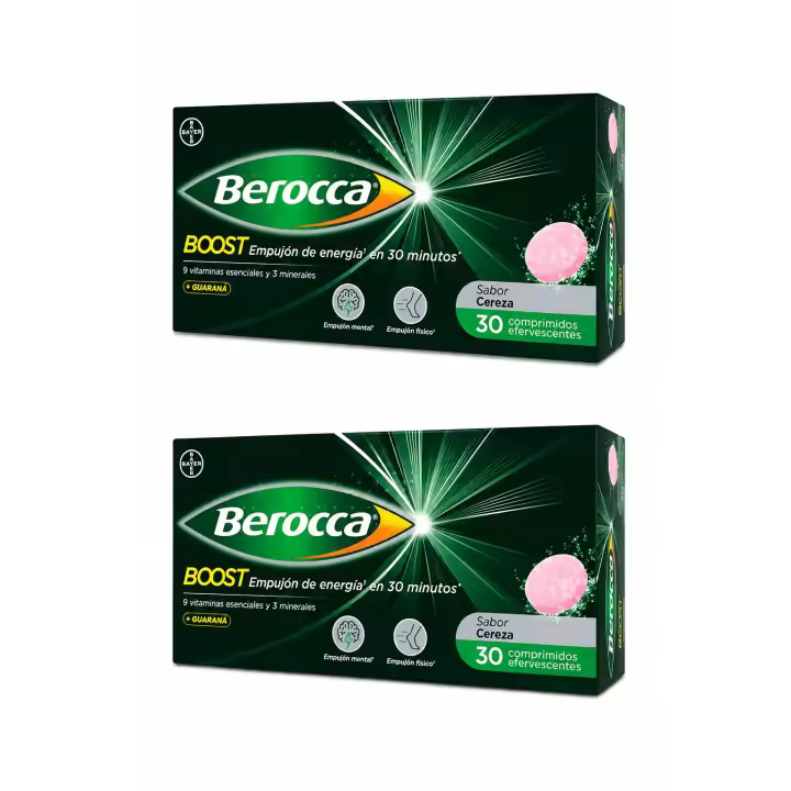 Berocca Boost 30 Comprimidos Efervescentes Duplo - 1