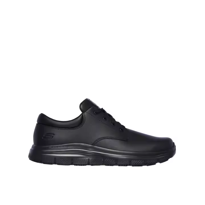 Skechers Flex Advantage Sr. Zapatos casual para hombre negros en piel y sintético 86540 - 1
