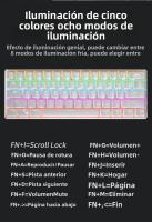 Teclado Mecánico De Juego USB MUCAI MK61 61 Teclas Switch Rojo Cableado Desmontable RGB Retroiluminado Intercambiable Caliente - details 7