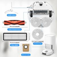 Accesorios Para Aspiradora Robot Xiaomi X20 Max / D109GL: Cepillo Principal Cepillo Lateral Filtro Hepa Paño De Mopa Bolsa De Polvo - details 3