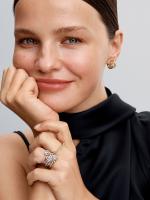 Pandora - Anillo de Corazón de Doble Banda-Baño de Oro Rosa de 14 K - details 3