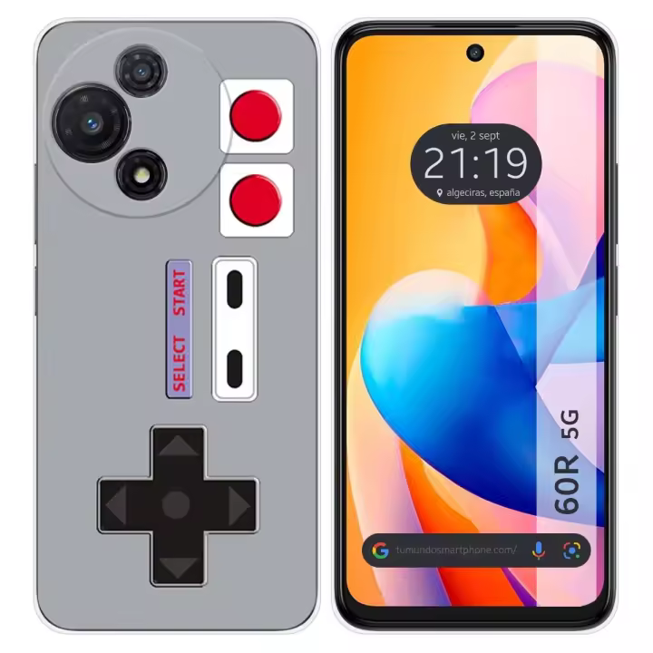 Funda Silicona para TCL 60R 5G diseño Consola Dibujos - 1