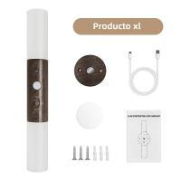 2PCS Luz Nocturna Sensor De Movimiento USB Recargable Madera 700mah LED Para Pared De Dormitorio Pasillo Escalera - details 9