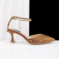 Zapatos De Tacón Alto Para Mujer Con Cordón Y Strap De Tobillo En Color Arcoíris Y Negro De QueenaYan Estilo Africano Y Party - details 18