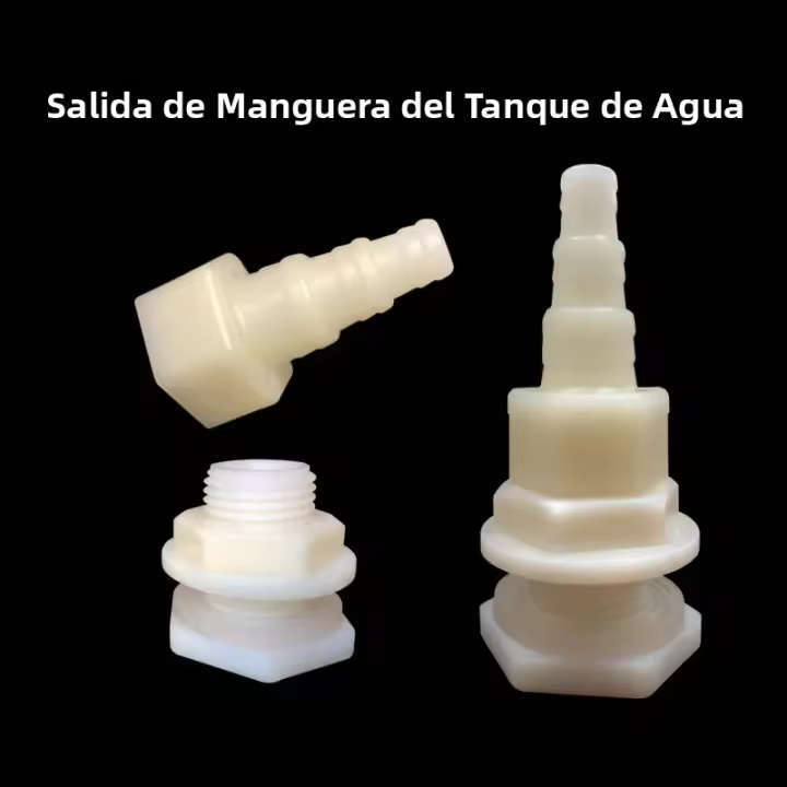 2Pcs Conector De Tanque De Agua Para Ganadería Plástico Adaptador De Salida E Inlet Para Bebederos De Pollos Conejos Conejo Pato - 1