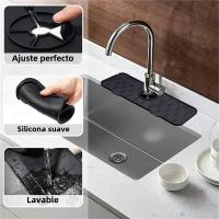 Alfombrilla De Fregadero Ecológica De Silicona Protector De Encimera Absorbente Para Grifo Y Drenaje De Cocina Accesorio Para El Hogar - details 3