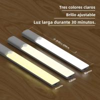 Luz De Sensor De Movimiento Recargable Tipo C Luz Nocturna Para Armarios De Cocina Y Dormitorio Iluminación Interior Rectangular Incluye Batería - details 2
