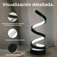 Lámpara De Escritorio RGB LED Blanco Luz Nocturna USB Dimmer Espiral Serpiente Lectura Luz De Escritorio Decoración Dormitorio Botón De Encendido Y Apagado - details 4