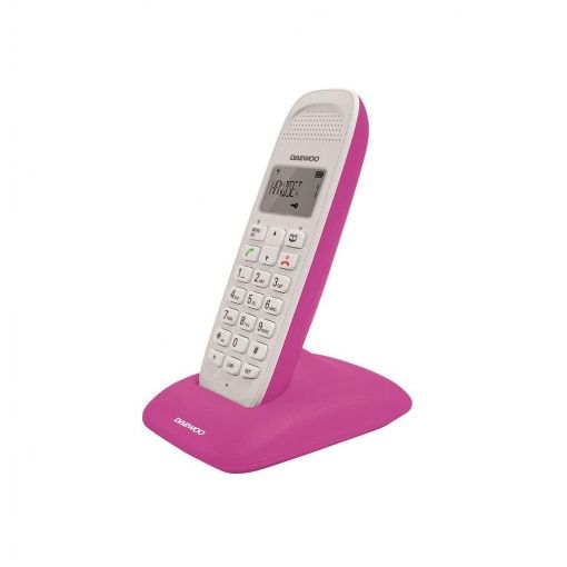 Teléfono Dect Daewoo DTD-1250 Blanco/Rosa (NUEVO)