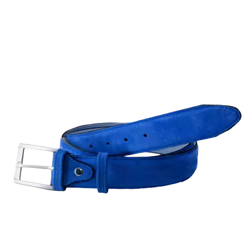 Cinturón de serraje en varios colores de piel para hombre fabricado en España Márquez Cinturones - 1