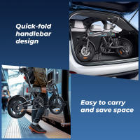 Bicicleta eléctrica plegable EB1, bicicleta urbana inteligente de 14 pulgadas, con asistencia al pedaleo, pantalla LCD inteligente, batería de 36 V y 7,8 Ah, freno de disco doble - details 5