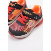 Skechers S LIGHTS: RAPID CHARGE ZAPATILLA DEPORTIVA VELCRO bebé niño (hasta talla 30) Rojo - details 1