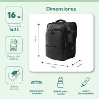 Totto Mochila viaje Trip Material: Poliéster 32 x 45 x 16 cm - details 3