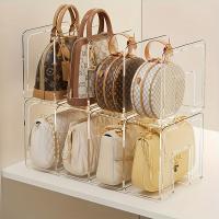 2-Pack Organizadores De Bolso De Mano En Acrílico Transparente Para Ahorrar Espacio En El Armario Soporte Para Bolso Y Monedero - details 0