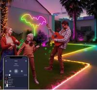 Tira De Luces LED Neón RGBIC DC5V USB 5M WS2812 Impermeable Con Control Remoto Bluetooth Para Decoración De Pared Y Habitación Luz Faeira - details 4