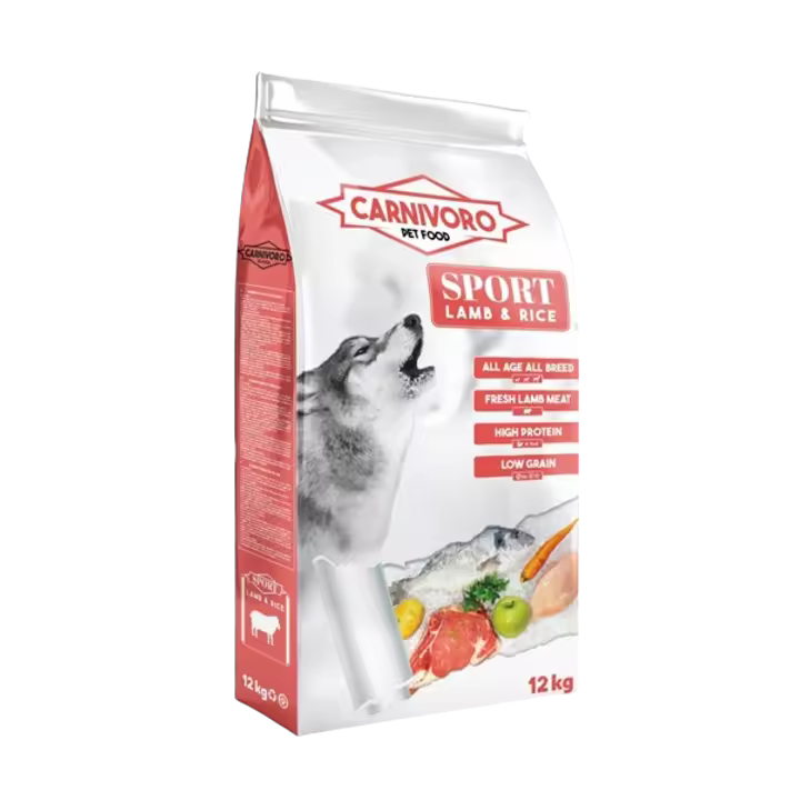 Carnívoro Sport Cordero Y Arroz 12 Kg Comida Para Perros - 1