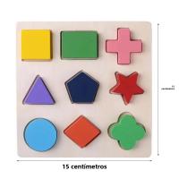 Juego Educativo De Madera Con Formas Geométricas Para Niños Montessori Puzzle De Matemáticas Juguetes Para Bebés Y Niños De Preescolar - details 1