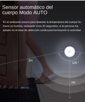 Lámpara Nocturna LED Recargable USB Con Sensor De Movimiento Para Emergencias En WC Pasillos Escaleras Armario Cocina Dormitorio - details 2