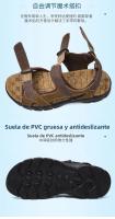 Sandalias De Cuero Genuino De Talla Grande Para Verano 38-46 Zapatos De Playa Al Aire Libre Casual Cómodos Para Clima Caliente Hombre - details 10