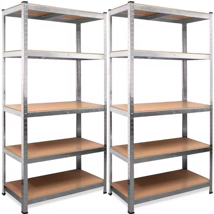 Estanterías Metálicas Almacenaje de Acero Galvanizado T-Lovendo, 180 X 90 X 40cm - 1