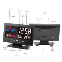 Estación Meteorológica Digital Medidor De Temperatura Humedad Con Reloj Termómetro Higrómetro Calendario Y Nivel De Comfort - details 7