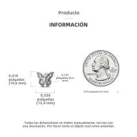 Encanto De Mariposa Plateado En Plata Con Circonia Bola Redonda Colgante Para Pulsera O Collar DIY Joyería De Moda Irregular - details 36