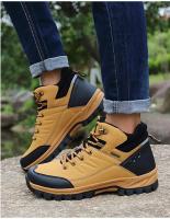 Botas De Invierno Para Hombre Calzado De Cuero De Alta Calidad Botines De Nieve Para Exteriores Y Senderismo Talla 39-46 - details 13