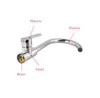 Grifo De Cocina Con Doble Función Montado En Plataforma Monomando Regulador De Agua Caliente Y Fría Acero Inoxidable Moderno - details 2