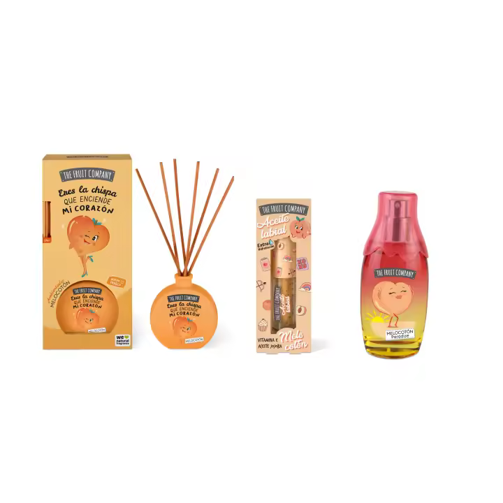 Trío Completo The Fruit Company – Cuidado y Fragancia Aroma Melocotón - 1