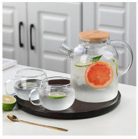 TEPODRA 1/1.8L Juguete De Vidrio Transparente Con Tapa De Bambú Tejado Resistente Al Calor Juguete De Vidrio Grueso Puer Kettle - details 2