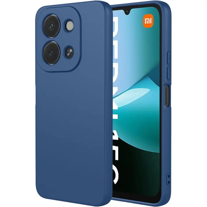 Funda Carcasa de Silicona Líquida para Xiaomi Redmi 15C 4G / 15C 5G / Poco C85 4G, Interior de Microfibra Antigolpes Protección Gel Ultra Suave de Goma a Prueba de Choques y Arañazos FSUA Azul - 1