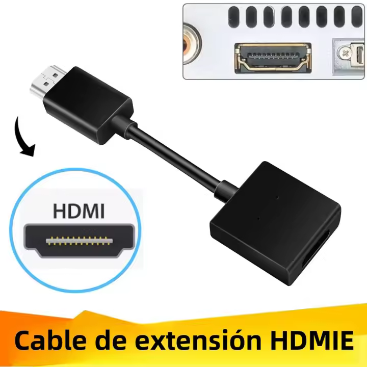Cable De Extensión HDMI 4K 60Hz Extender HDMI 2.0 Macho a Hembra Para Chrome Cast Ahorro De Puerto HDMI Corto Para Computadora Multimedia Proyector TV Box - 1