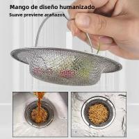 Tapón De Baño De Acero Inoxidable Con Cepillo Filtro De Desagüe Para Cocina Y Piso Herramienta De Cocina Con Mango - details 3