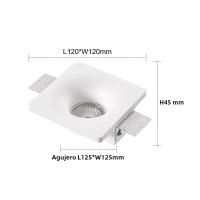 Lámpara De Techo Integrada LED Anti-Deslumbrante GU10 Para Sala De Estar Y Pasillo Iluminación Interior Sin Marco - details 13