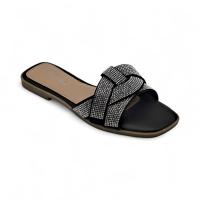 Calzados soraia,✨ Sandalias Planas de Mujer con Brillos – Mules Elegantes con Tiras Trenzadas y Pedrería – Zapatos Abiertos de Verano para Fiesta, Playa, Casual o Noche ✨ Bohemio Básico - details 10