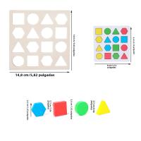 Juguete Educativo Para Niños Y Padres Interacción Temprana Enigma De Colores Y Formas Bloques Geométricos Juego De Puzle Educativo - details 1
