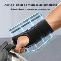 Pulsera Estabilizadora Para Tunnel Carpal Con 3 Apoyabrazos Ajustable Protector De Muñeca Para Tendinitis Y Artritis Alivio Del Dolor - details 2