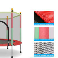 Trampolín Portátil Para Niños De 140 cm/160 cm,Cama Elástica - Trampolín 6 FT/8 FT Ideal Para Regalo De Navidad, Espuma Anticolisión Para Saltar Y Actividades De Trampolín Interior En Trampolín Interior Para 4-15 Años - details 14