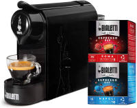 BIALETTI |+32 CAPS REGALO| Gioia Cafetera de cápsulas en Aluminio Bialetti Bundle Gioia Máquina de café Color Blanco, Rojo y Negro, Incluido 32 Cápsulas, Sarribaer-compacto, 500 ml Tanque, 1200W, utilizable solo con cápsulas Bialetti - details 2